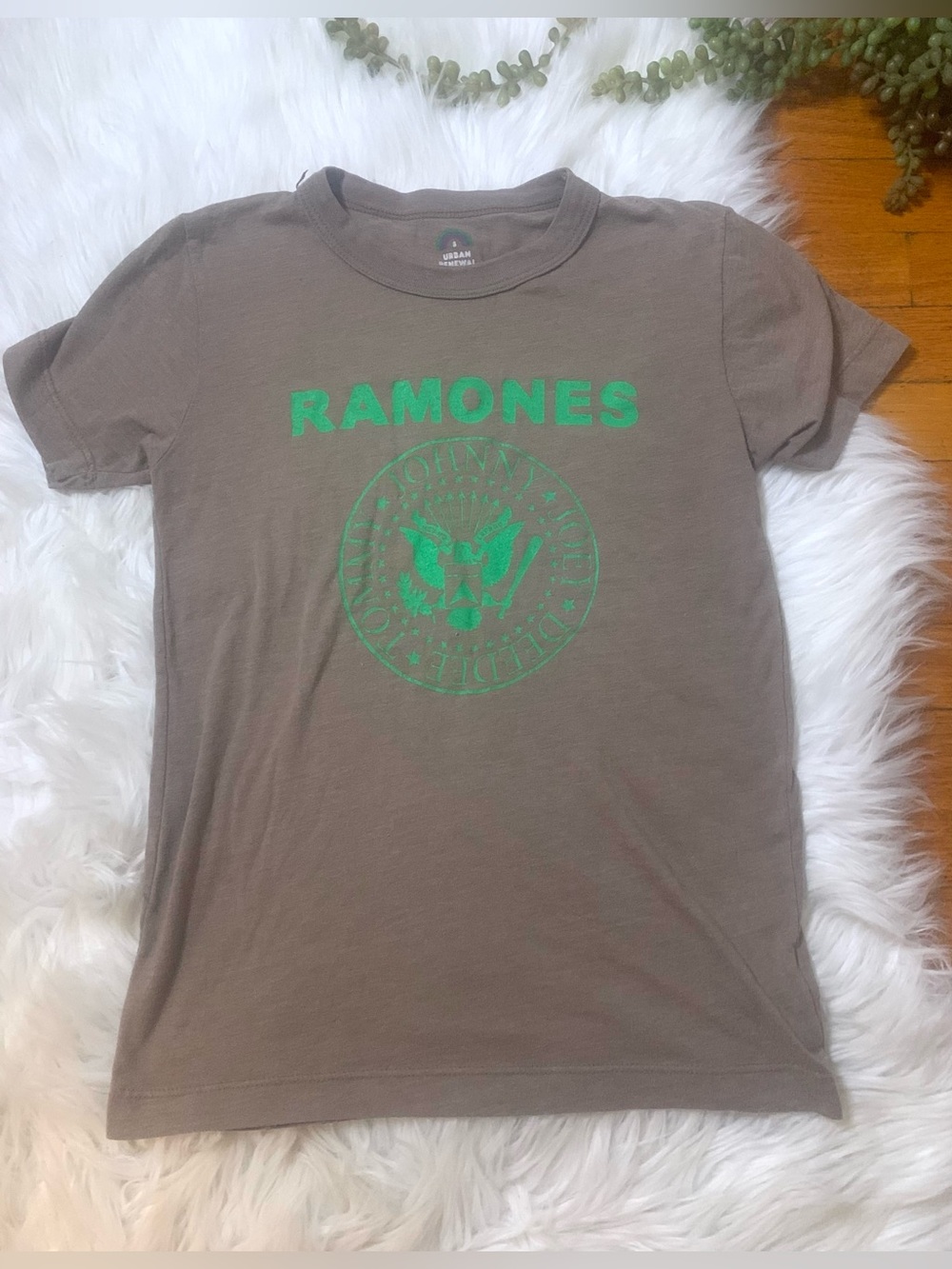 2/$30 Urban Renewal Ramones Band Crop Tee